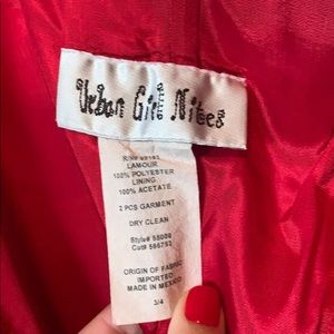 Strapless red formal dress. Size 3/4 Junior’s.